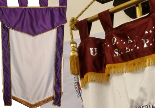 Estandarte de dos telas